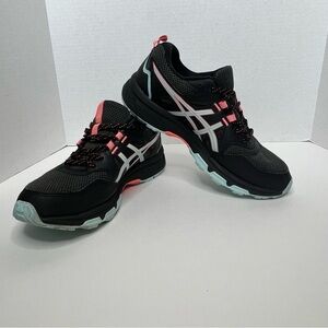 ASICS Gel Venture - Black / Pink / Sky Blue - Women’s Size 6